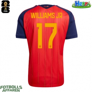 Spanien Nico Williams #17 Hemmatröja VM 2026 Kortärmad